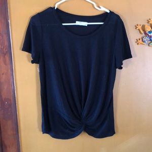 Abercrombie & Fitch black tied t shirt